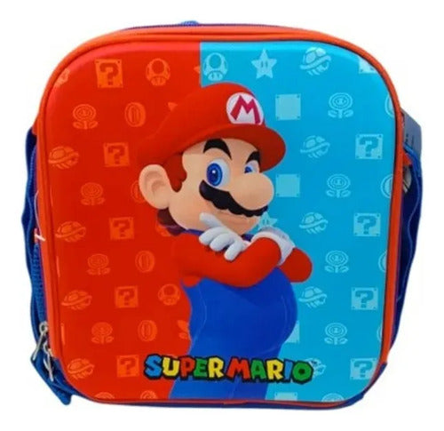 Lonchera Térmica Escolar Chenson  Mario Bros Dulp Bicolor Estampado