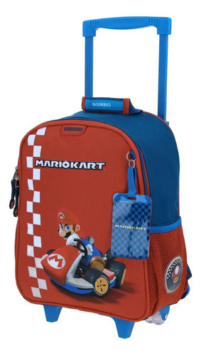 Mochila Con Ruedas Chenson Kinder Mario Bros Brife Práctica Multicolor Estampado