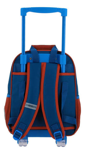 Mochila Con Ruedas Chenson Kinder Mario Bros Brife Práctica Multicolor Estampado