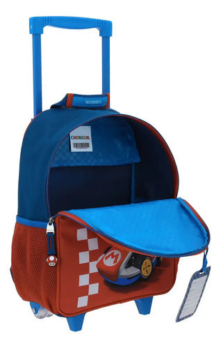 Mochila Con Ruedas Chenson Kinder Mario Bros Brife Práctica Multicolor Estampado