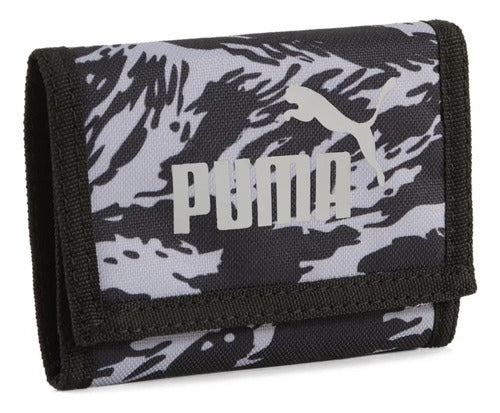 Cartera Puma Plegable Phase Aop Wallet Práctica Multicolor Lisa