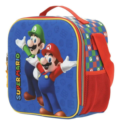 Lonchera Estuche Chenson Mario Bros Armin  Práctica Multicolor Estampado
