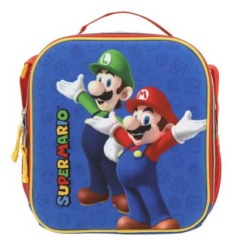 Lonchera Estuche Chenson Mario Bros Armin  Práctica Multicolor Estampado