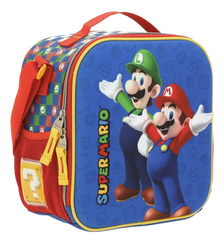 Lonchera Estuche Chenson Mario Bros Armin  Práctica Multicolor Estampado