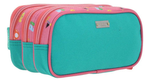 Lapicera Estuche Chenson Princesa Peach Mario Bros Shaw Bicolor Estampado