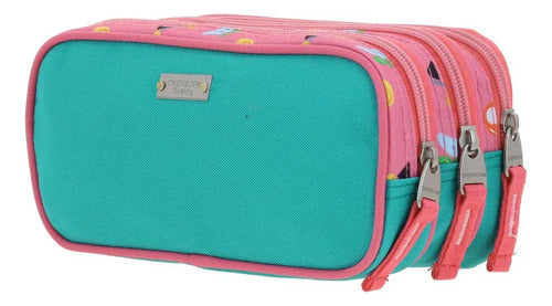 Lapicera Estuche Chenson Princesa Peach Mario Bros Shaw Bicolor Estampado