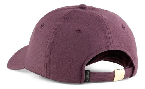 Gorra Puma Classics Gold Metal Cat Cap Unisex Moda Original Malva Oscuro Unitalla Lisa