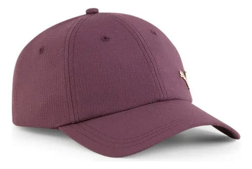 Gorra Puma Classics Gold Metal Cat Cap Unisex Moda Original Malva Oscuro Unitalla Lisa