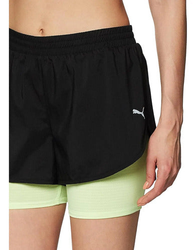 Short Puma Run Favorite Woven 2in1 3 Sh Ligero Y Cómodo Bicolor Lisa L