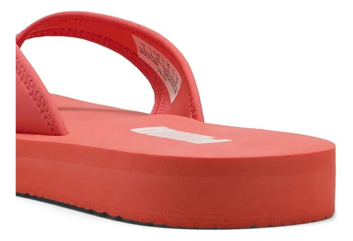 Sandalias Puma Sandy Flip Dama Alta Comodidad Salmón Lisa 22 Mx