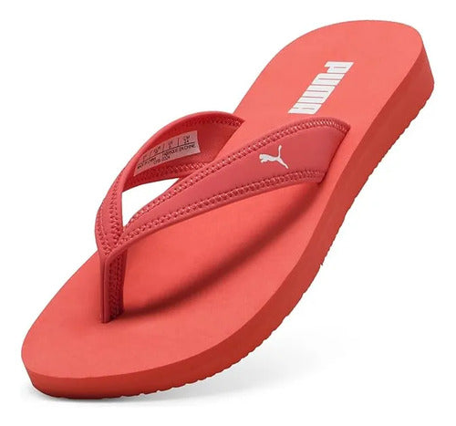 Sandalias Puma Sandy Flip Dama Alta Comodidad Salmón Lisa 22 Mx