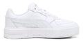 Tenis Puma Cali Court Lth Dama Moda En Tendencia Blanco Lisa 25 Mx