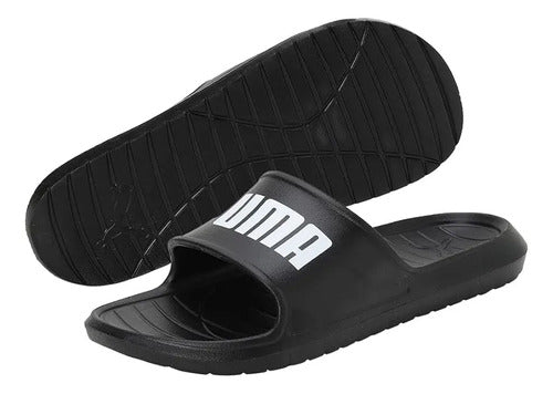 Sandalias Puma Divecat V2 Lite Unisex Ligeras Negro Lisa 25 Mx