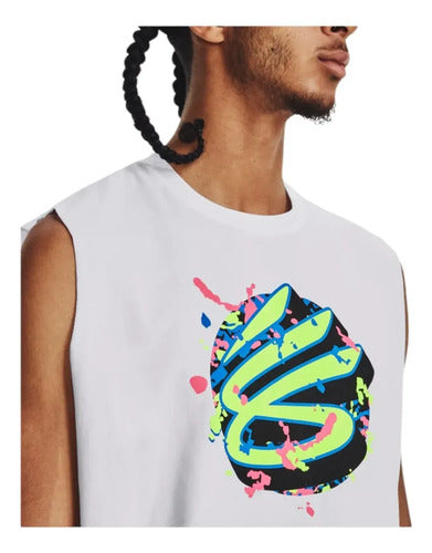 Camiseta Sin Mangas Under Armour Curry Slvs Tee Tela Suave