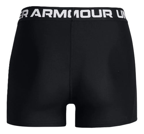 Short Under Armour Hg Middy Dama Ajuste Cómodo Negro Lisa L