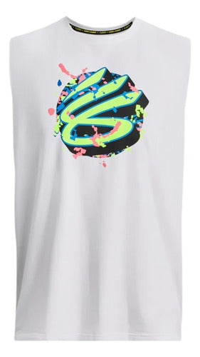 Camiseta Sin Mangas Under Armour Curry Slvs Tee Tela Suave