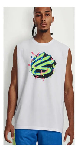 Camiseta Sin Mangas Under Armour Curry Slvs Tee Tela Suave