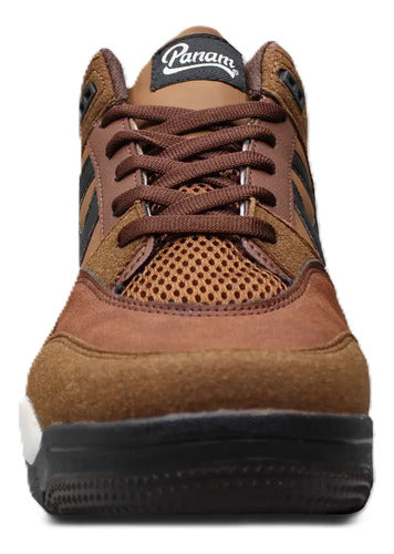 Tenis Panam Guerrero Confortable  Moda Urbana Actual Chocolate Lisa 28 Mx