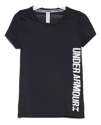 Playera Under Armour Short Sleeve 1293167002 Original Negro Lisa S