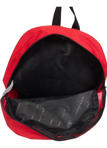 Mochila Champion Zone Backpack Unisex Clásica G07xuss2509114 Rojo Lisa