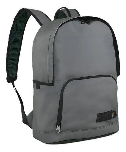 Mochila Puma Axis Backpack 07966805 Original Escolar Dep Gris Liso