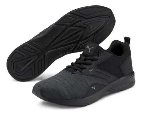Tenis Puma Nrgy Comet Unisex, Deportivos Running Comodidad Negro Lisa 25 Mx