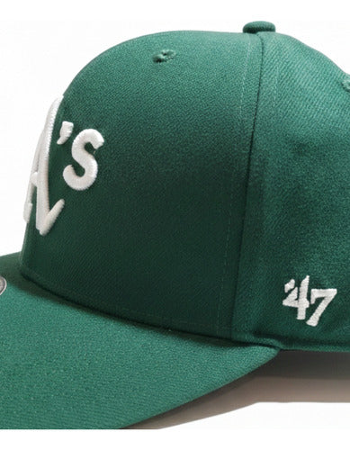 Gorra 47 Brand Cold Zone, Oakland Athletics Unisex Verde Bandera Unitalla Lisa