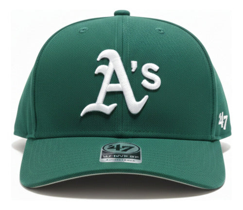 Gorra 47 Brand Cold Zone, Oakland Athletics Unisex Verde Bandera Unitalla Lisa