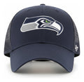 Gorra 47 Brand Branson Velcro Seattle Seahawks Azul Marino Unitalla Lisa