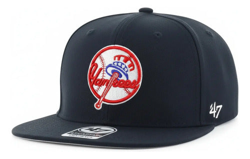 Gorra 47 Brand No Shot 47 Captain Unisex, Estilo Moderno Azul Marino Unitalla Lisa