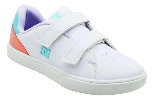 Tenis Dc Shoes Infantil Skate Notch Sn Notch Sn V Mx Casual Blanco Liso 19 Mx