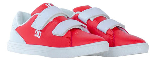 Tenis Dc Shoes Niño Joven Casual Notch Sn V Adbs300368rare Rojo Liso 19 Mx