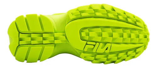 Tenis Fila Disruptor I I Wedge Dama 5fm00704700 Moda Actual Limón Lisa 24 Mx