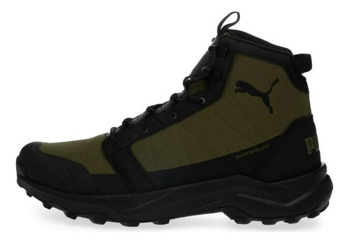 Tenis Tipo Outdoor Puma Boulder Wtr Unisex 30997604 Icónicos Verde Olivo/negro Liso 25.5 Mx