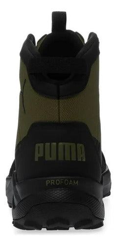 Tenis Tipo Outdoor Puma Boulder Wtr Unisex 30997604 Icónicos Verde Olivo/negro Liso 25.5 Mx