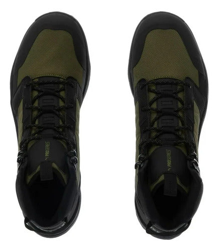 Tenis Tipo Outdoor Puma Boulder Wtr Unisex 30997604 Icónicos Verde Olivo/negro Liso 25.5 Mx