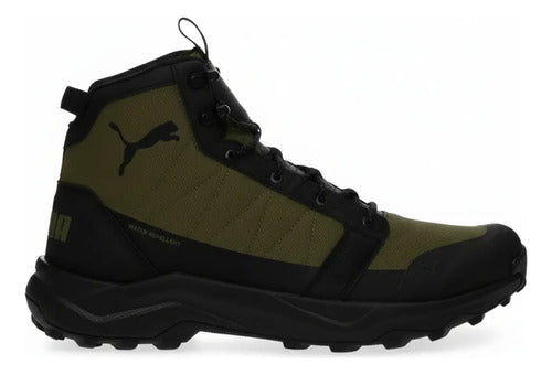 Tenis Tipo Outdoor Puma Boulder Wtr Unisex 30997604 Icónicos Verde Olivo/negro Liso 25.5 Mx