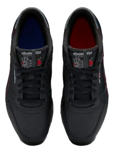 Tenis Reebok Classic Leather Unisex Gy1521 Comodidad Diaria Negro Lisa 24 Mx