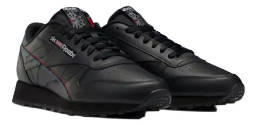 Tenis Reebok Classic Leather Unisex Gy1521 Comodidad Diaria Negro Lisa 24 Mx