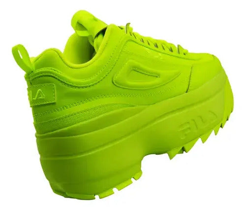 Tenis Fila Disruptor I I Wedge Dama 5fm00704700 Moda Actual Limón Lisa 26 Mx