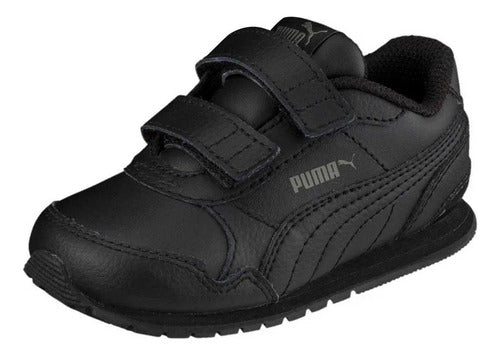 Tenis Puma St Runner V2 L V Ps Kids 36696001 Confortables Negro Lisa 19.5 Mx