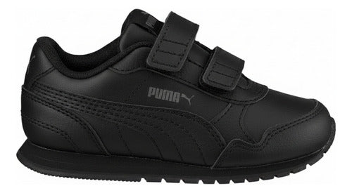 Tenis Puma St Runner V2 L V Ps Kids 36696001 Confortables Negro Lisa 19.5 Mx
