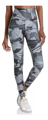 Leggings Reebok Wor Aup Capri Gris H65618 Original Moda Gris Geométrica Xs