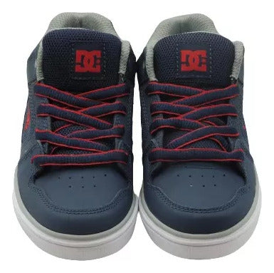 Tenis Dc Radar 302402aesu Original Moda Skate Azul Oscuro Lisa 20.5 Mx