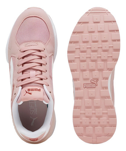 Tenis Puma Graviton 38073844 Mujer Original Moda  Coral Claro Liso 29 Mx