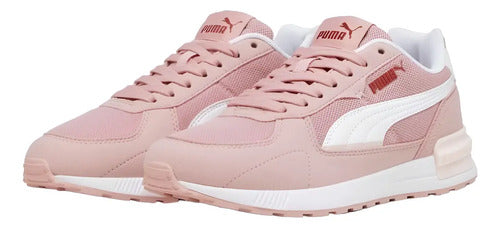 Tenis Puma Graviton 38073844 Mujer Original Moda  Coral Claro Liso 29 Mx