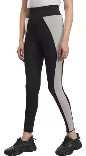 Leggings Reebok Original Moda Negro/beige Geométrico
