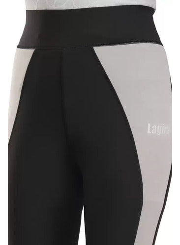 Leggings Reebok Original Moda Negro/beige Geométrico