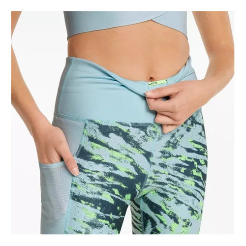 Leggings Puma Run 5k Graphic 52139420 Original Moda Agua Rayas Xs
