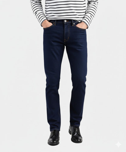Pantalón Levis® 501 Fit Original Caballero 005010115 Moderno Azul Oscuro Liso 33-32